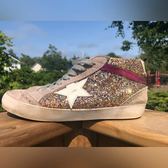⭐️GOLDEN GOOSE⭐️ | Glitter Mid Star •Size 40 •VGUC - Picture 4 of 15